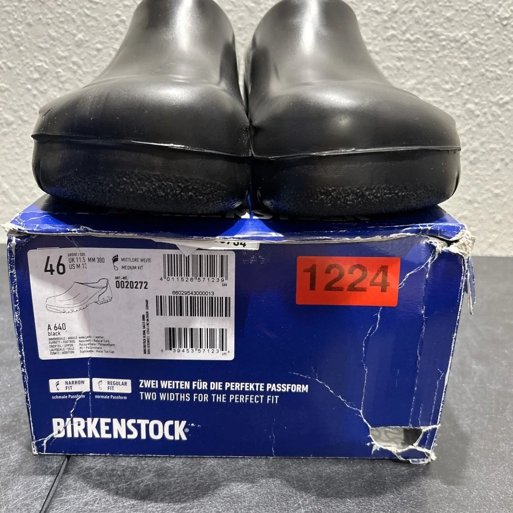 Birkenstock A 640 Polyurethane Black EU 46 US M 13 Mens